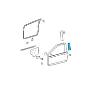 OEM Toyota Yaris Applique Diagram - 75755-52030