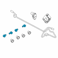 OEM 2021 Ford Ranger Park Sensor Diagram - HU5Z-15K859-CAPTM