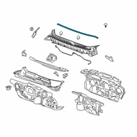 OEM Cadillac XT6 Rear Weatherstrip Diagram - 84613078