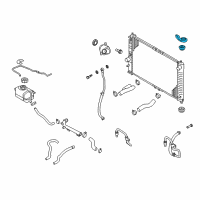 OEM 2007 Chevrolet Aveo5 Bracket Asm, Radiator Upper Diagram - 96536644