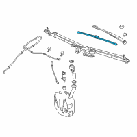 OEM 2016 Chevrolet Volt Wiper Blade Diagram - 84306923