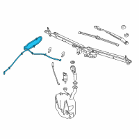 OEM 2018 Chevrolet Volt Washer Hose Diagram - 84160299