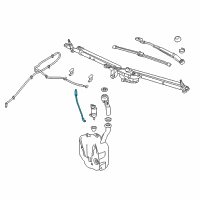 OEM 2019 Chevrolet Volt Washer Hose Diagram - 84160298