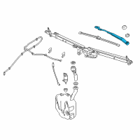 OEM Chevrolet Volt Wiper Arm Diagram - 23251331