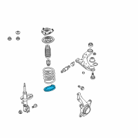 OEM 2005 Hyundai Elantra Front Spring Pad, Lower Diagram - 54633-29000