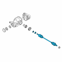 OEM BMW X6 Axle Shaft Assembly Diagram - 33-20-8-609-838