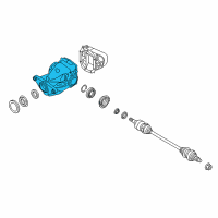 OEM 2010 BMW X5 Rear Differential Gear Ratio Diagram - 33-10-7-602-986