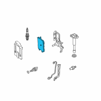 OEM 2014 Acura TSX Control Module, Engine Diagram - 37820-RL5-A56