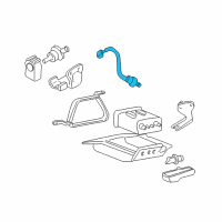 OEM 2002 Kia Optima Oxygen Sensor Assembly, Left Diagram - 3921037180