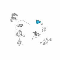 OEM 2010 Toyota Matrix Rear Mount Bracket Diagram - 12321-0H070