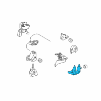 OEM 2012 Toyota Matrix Side Mount Bracket Diagram - 12325-0H040