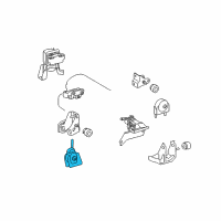 OEM Toyota Matrix Front Mount Diagram - 12361-0H120