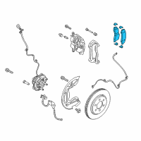 OEM 2019 Ford F-150 Front Pads Diagram - JL3Z-2001-B