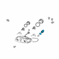 OEM 2004 Pontiac GTO Socket, Front Turn Signal Lamp Diagram - 92146805