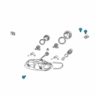 OEM 2004 Pontiac GTO Bolt, Headlamp Diagram - 92138364