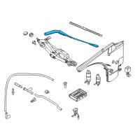 OEM 2011 BMW 128i Windshield Wiper Arm Right Diagram - 61-61-7-169-972