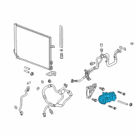 OEM 2018 Cadillac CTS Compressor Diagram - 84313365