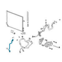 OEM 2021 Chevrolet Camaro Front AC Tube Diagram - 23108201