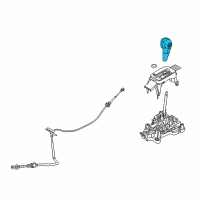 OEM Ford Fusion Shift Knob Diagram - 9E5Z-7213-KA
