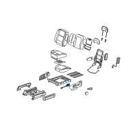 OEM 2008 Chevrolet Uplander Switch Asm, Passenger Seat Adjuster *Gray Diagram - 19152764