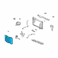 OEM 1999 Acura NSX Shroud (Sak) Diagram - 19015-PR7-A04