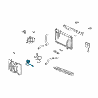 OEM 1998 Acura NSX Motor, Cooling Fan (Mitsuba) Diagram - 19030-PR7-A02