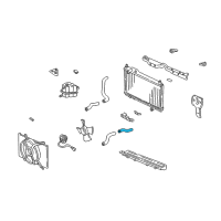 OEM 1997 Acura NSX Hose, Front Water Diagram - 19501-PR7-305
