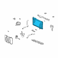 OEM 2001 Acura NSX Radiator (Sak) Diagram - 19010-PR7-A04