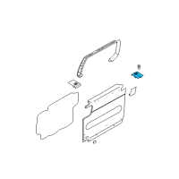 OEM 2005 Kia Sedona Quarter Glass Panel Switch, Left Diagram - 0K53A66370ACY