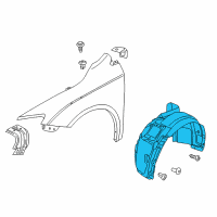 OEM 2015 Chrysler 200 Shield-WHEELHOUSE Diagram - 68174586AE