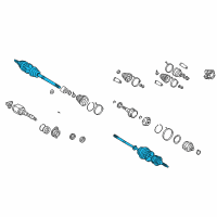 OEM 2005 Toyota Celica Outer Joint Assembly Diagram - 43470-29596