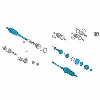 Genuine Toyota Celica Axle Assembly diagram