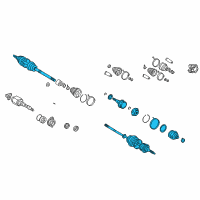 OEM 2005 Toyota Celica Axle Assembly Diagram - 43420-20560
