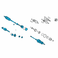 OEM 2005 Toyota Celica Axle Assembly Diagram - 43410-20760