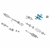 OEM Toyota Celica Boot Kit Diagram - 04438-20412