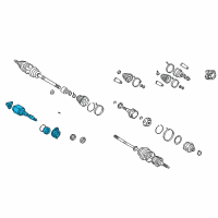 OEM Toyota Inner Joint Assembly Diagram - 43030-20100