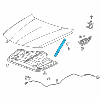 OEM 2018 Cadillac CT6 Support Cylinder Diagram - 22996272