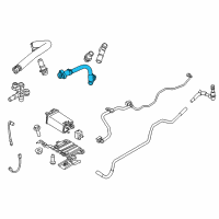 OEM Ford Police Interceptor Sedan PCV Hose Diagram - AT4Z-6A664-B