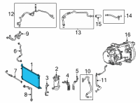 OEM 2022 Lexus NX450h+ CONDENSER ASSY, SUPP Diagram - 884A0-78020