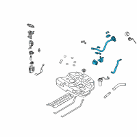 OEM 2012 Hyundai Sonata Filler Neck & Hose Assembly Diagram - 31030-4R500