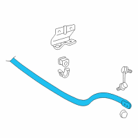 OEM Lexus LS430 Bar, Stabilizer, Front Diagram - 48811-50090