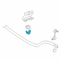 OEM 2006 Lexus LS430 Bracket, Stabilizer, Front Diagram - 48824-50020