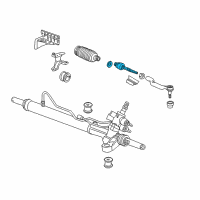 OEM 2010 Honda Accord Crosstour End, Rack Diagram - 53010-TP6-A01