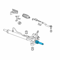 OEM 2015 Honda Crosstour Rack, Steering Diagram - 53626-TP6-A01