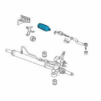 OEM 2011 Honda Accord Crosstour Dust Seal Set, Tie Rod Diagram - 53429-TP6-A02