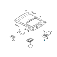 OEM 2003 Nissan Maxima Holder-SUNVISOR Diagram - 96409-3J000