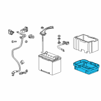 OEM 2017 Honda Odyssey Box, Battery Diagram - 31521-TK8-A00