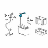 OEM 2012 Acura ZDX Plate, Battery Setting Diagram - 31512-S0X-A00