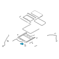OEM 2014 Hyundai Genesis Motor Assembly-Sunroof Diagram - 81631-3M010