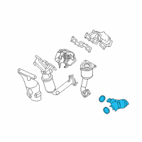 OEM 2008 Mercury Milan Heat Shield Diagram - 7E5Z-5E258-A